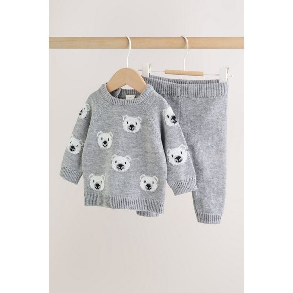 Next Top & Leggings Gestricktes Baby-Set mit Pullover und Leggings (2-tlg)