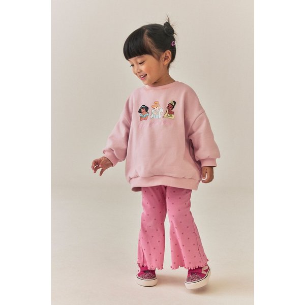 Next Top & Leggings Sweatshirt und Schlaghose, Set (2-tlg)