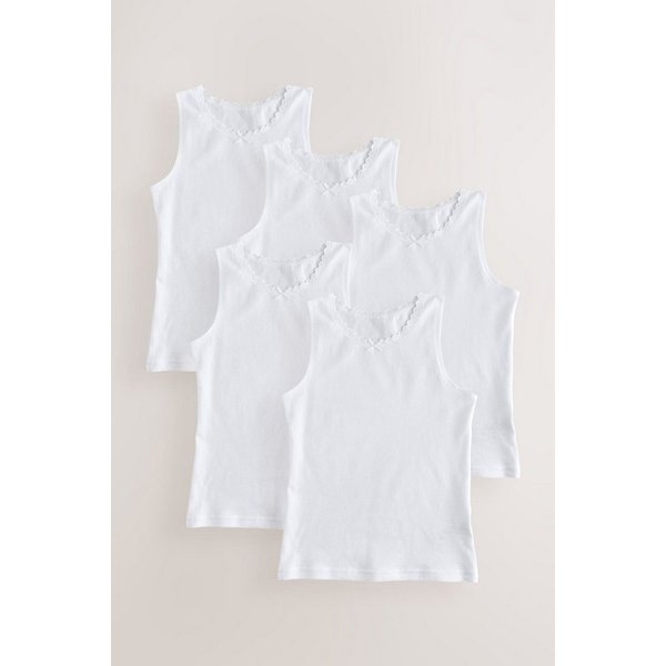 Next Trägertop Trägertops mit Spitze, 5er-Pack (5-tlg)