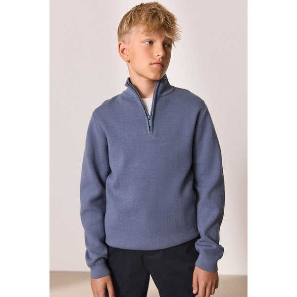 Next Troyer Pullover mit 1/4-Reißverschluss (1-tlg)