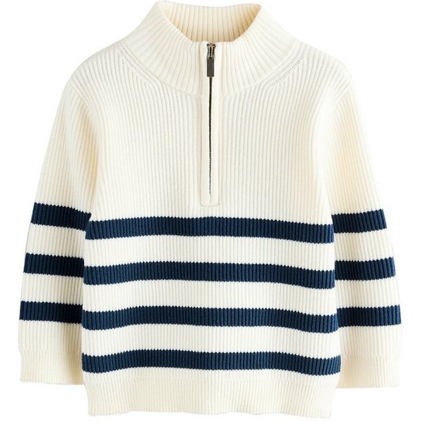 Next Troyer Strickpullover mit 1/4-Reißverschluss (1-tlg)