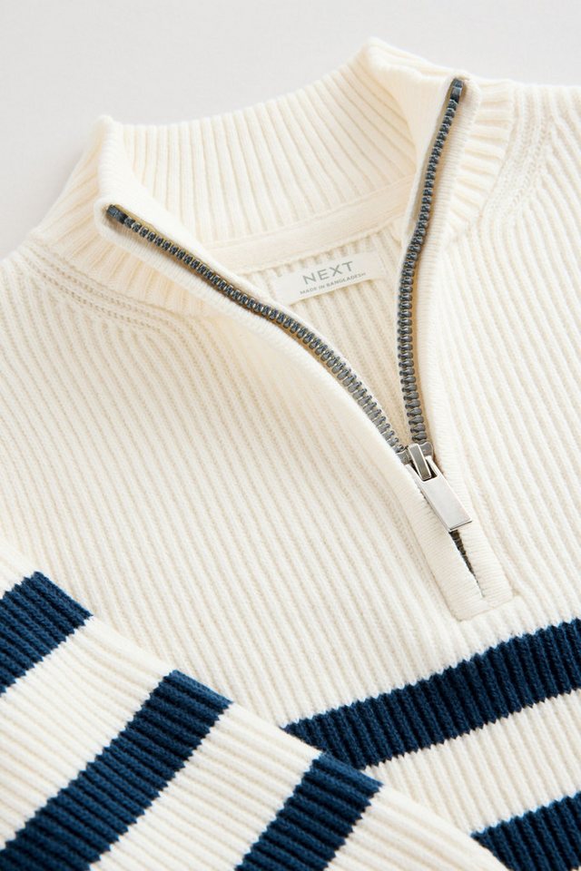 Next Troyer Strickpullover mit 1/4-Reißverschluss (1-tlg) – Bild 4 von 5