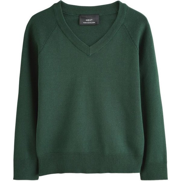 Next V-Ausschnitt-Pullover Schul-Strickpullover mit V-Ausschnitt (1-tlg)