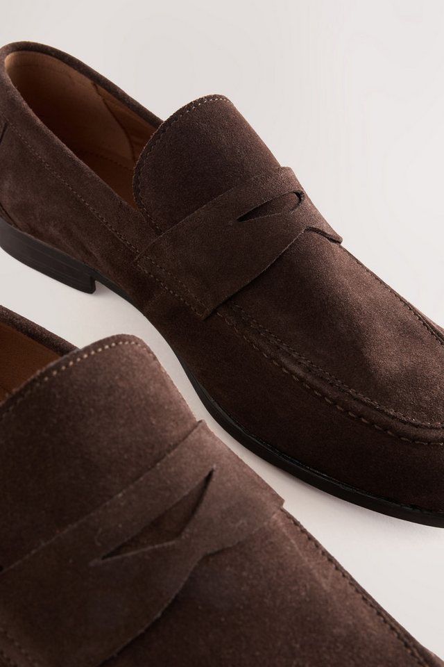 Next Veloursleder-Loafers Loafer – Bild 4 von 5