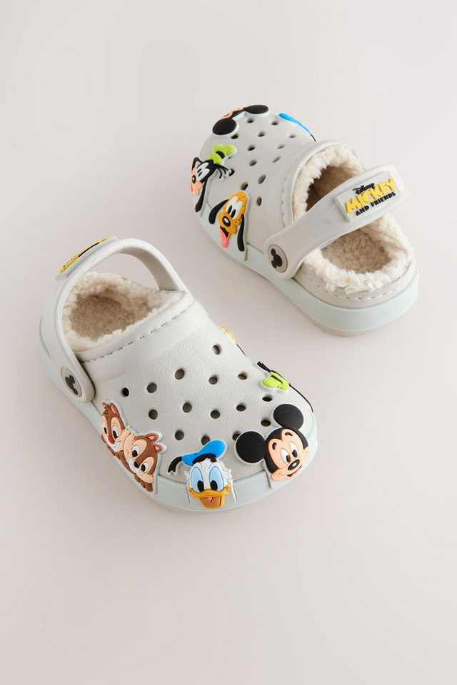 Next Warm gefütterte Hausschuhe-Clogs, Mickey Hausschuh – Bild 2 von 5
