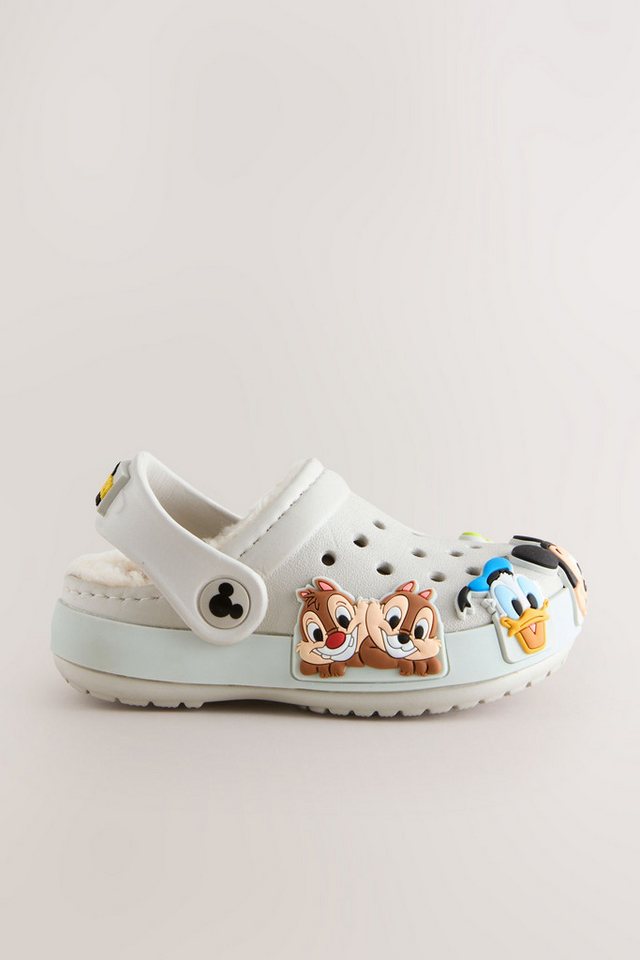 Next Warm gefütterte Hausschuhe-Clogs, Mickey Hausschuh – Bild 3 von 5