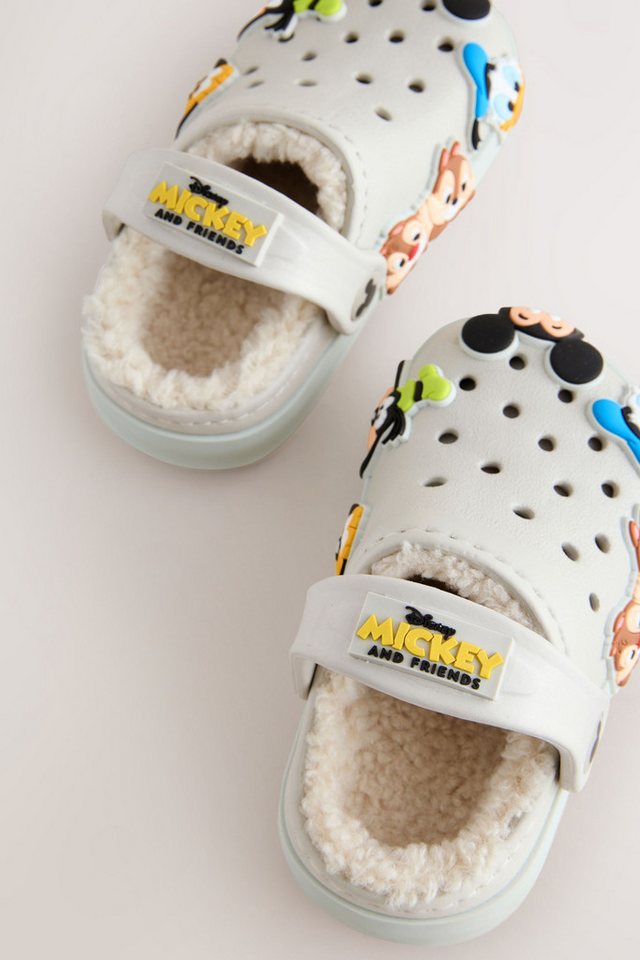 Next Warm gefütterte Hausschuhe-Clogs, Mickey Hausschuh – Bild 4 von 5