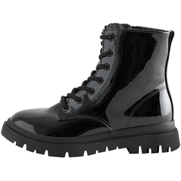 Next Warm gefütterte Schnürstiefel, weite Passform Schnürstiefel
