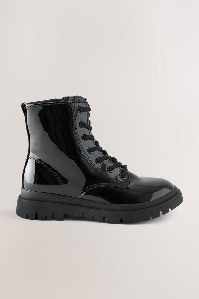 Next Warm gefütterte Schnürstiefel, weite Passform Schnürstiefel – Bild 3 von 5