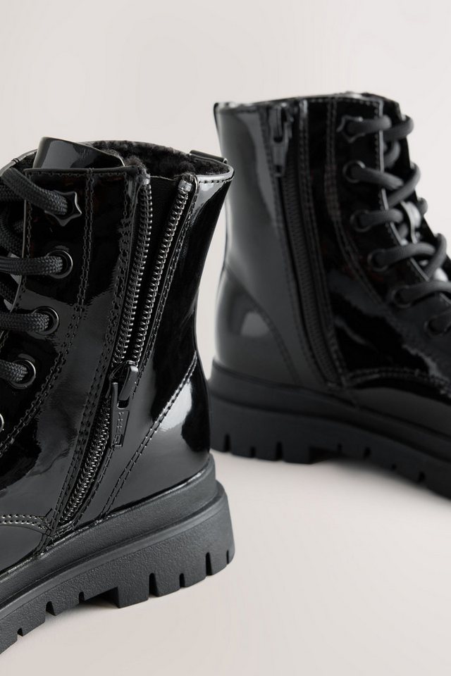 Next Warm gefütterte Schnürstiefel, weite Passform Schnürstiefel – Bild 5 von 5
