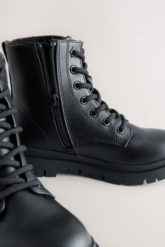 Next Warm gefütterte Schnürstiefel Schnürstiefel – Bild 2 von 5