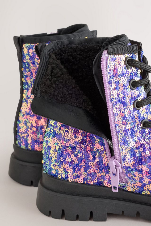Next Warm gefütterte Schnürstiefel Schnürstiefel – Bild 4 von 5