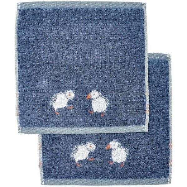 Next Waschlappen 2er Set Waschlappen mit Papageientaucher, (2-St)