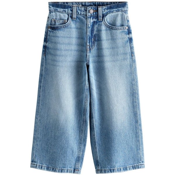 Next Weite Jeans Authentic Jeans 100 % Baumwolle – Super Wide Fit (1-tlg)