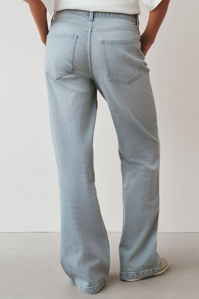 Next Weite Jeans Jeans mit weitem Bein und Frontnaht, Kurzgröße (1-tlg) – Bild 2 von 3