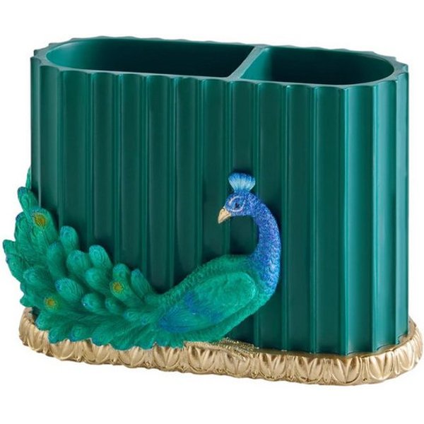 Next Zahnputzbecher Zahnbürstenbehälter, Pfau