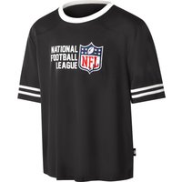 NFL Damen/Herren Poly-Fantrikot Shield Logo (Schwarz, L)