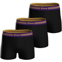 NFL Herren Boxershorts, 3er Pack - NFL Teams, Boxers, Football, Logo, Baumwollmischung, Größe L in Bunt