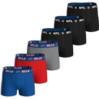 NFL Herren Boxershorts, 6er Pack - NFL Teams, Boxers, Football, Logo, Baumwollmischung, Größe XL in Bunt