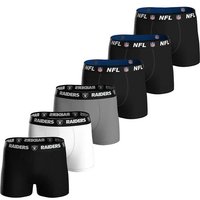 NFL Herren Boxershorts, 6er Pack - NFL Teams, Boxers, Football, Logo, Baumwollmischung, Größe XL in Bunt