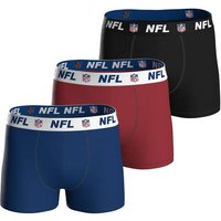 NFL Herren Boxershorts, 3er Pack - NFL Shield 3Pack Boxers, Baumwoll-Stretch, Logobund