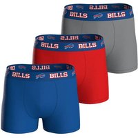 NFL Herren Boxershorts, 3er Pack - NFL Teams, Boxers, Football, Logo, Baumwollmischung, Größe M in Bunt