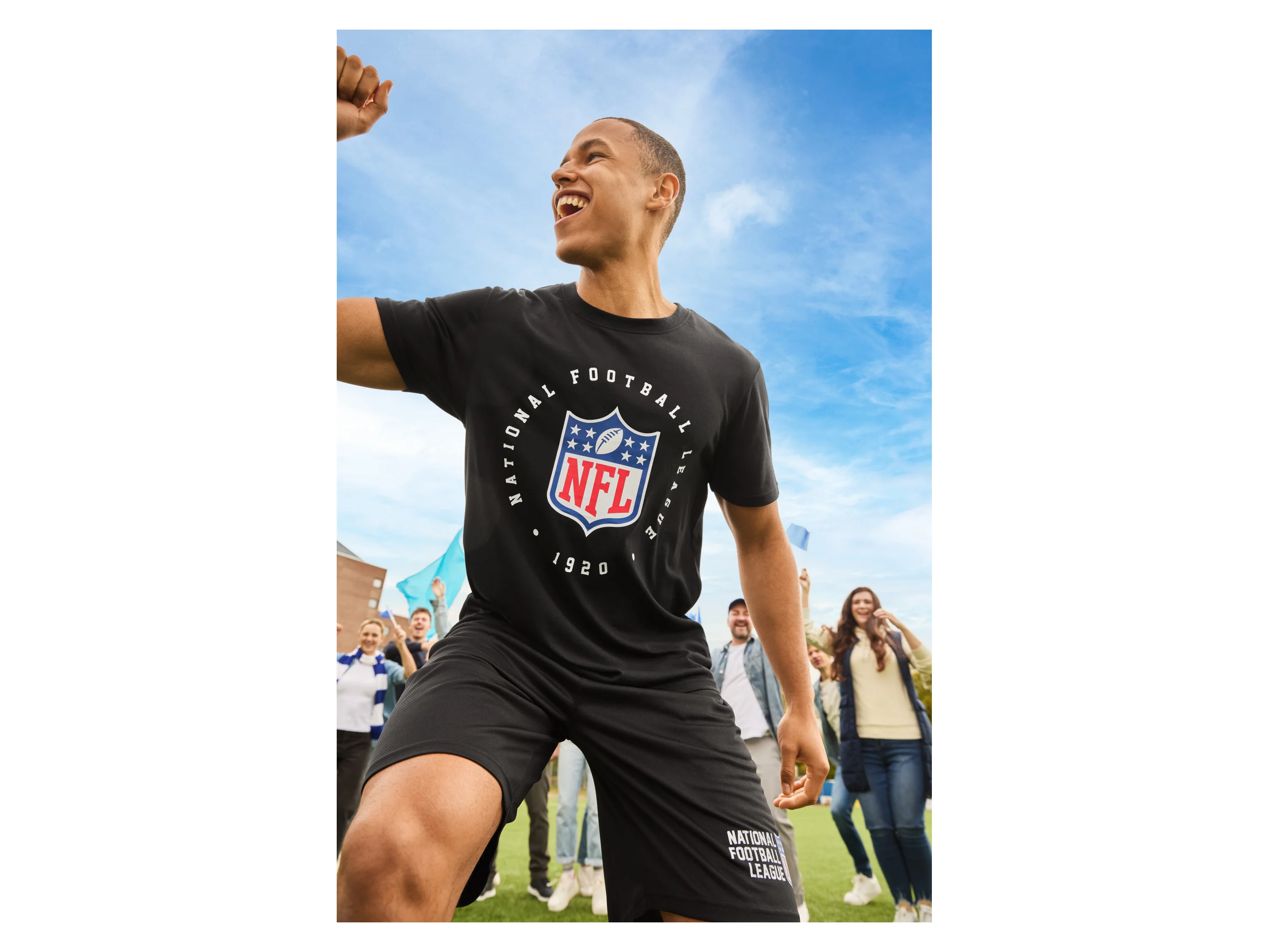 NFL Short Primary Logo Graphic Poly (Navy, S) – Bild 2 von 4