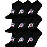 NFL Unisex Sneaker-Socken, 9er Pack - NFL Shield 9Pack Sneaker Socks, Logo, Baumwollmischung
