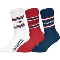 NFL Unisex Socken, 3er Pack - NFL Teams, 3Pack Crew Socks, Football, Logo, Baumwollmischung, Größe 39-42 in Bunt