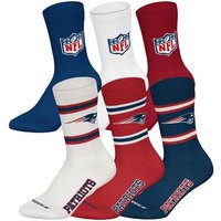 NFL Unisex Socken, 6er Pack - NFL Teams, 6Pack Crew Socks, Football, Logo, Baumwollmischung, Größe 39-42 in Bunt