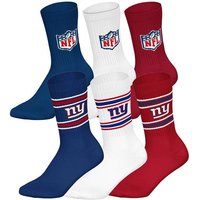 NFL Unisex Socken, 6er Pack - NFL Teams, 6Pack Crew Socks, Football, Logo, Baumwollmischung, Größe 43-46 in Bunt