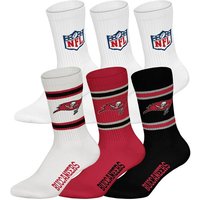 NFL Unisex Socken, 6er Pack - NFL Teams, 6Pack Crew Socks, Football, Logo, Baumwollmischung, Größe 43-46 in Bunt