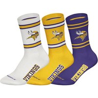 NFL Unisex Socken, 3er Pack - NFL Teams, 3Pack Crew Socks, Football, Logo, Baumwollmischung, Größe 39-42 in Bunt