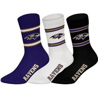 NFL Unisex Socken, 3er Pack - NFL Teams, 3Pack Crew Socks, Football, Logo, Baumwollmischung, Größe 43-46 in Bunt