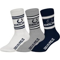 NFL Unisex Socken, 3er Pack - NFL Teams, 3Pack Crew Socks, Football, Logo, Baumwollmischung, Größe 43-46 in Bunt