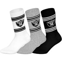 NFL Unisex Socken, 3er Pack - NFL Teams, 3Pack Crew Socks, Football, Logo, Baumwollmischung, Größe 43-46 in Bunt