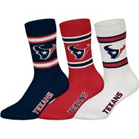 NFL Unisex Socken, 3er Pack - NFL Teams, 3Pack Crew Socks, Football, Logo, Baumwollmischung, Größe 43-46 in Bunt