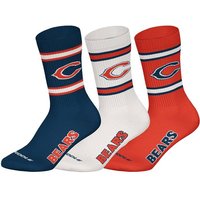 NFL Unisex Socken, 3er Pack - NFL Teams, 3Pack Crew Socks, Football, Logo, Baumwollmischung, Größe 43-46 in Bunt