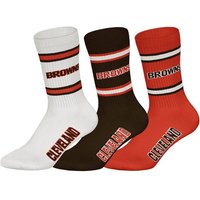 NFL Unisex Socken, 3er Pack - NFL Teams, 3Pack Crew Socks, Football, Logo, Baumwollmischung, Größe 43-46 in Bunt