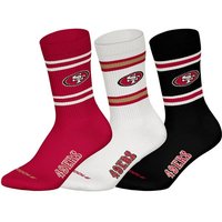 NFL Unisex Socken, 3er Pack - NFL Teams, 3Pack Crew Socks, Football, Logo, Baumwollmischung, Größe 39-42 in Bunt