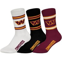 NFL Unisex Socken, 3er Pack - NFL Teams, 3Pack Crew Socks, Football, Logo, Baumwollmischung, Größe 39-42 in Bunt