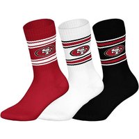 NFL Unisex Socken, 3er Pack - NFL Teams, 3Pack Crew Socks, Football, Logo, Baumwollmischung, Größe 39-42 in Bunt