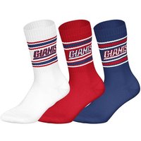 NFL Unisex Socken, 3er Pack - NFL Teams, 3Pack Crew Socks, Football, Logo, Baumwollmischung, Größe 39-42 in Bunt