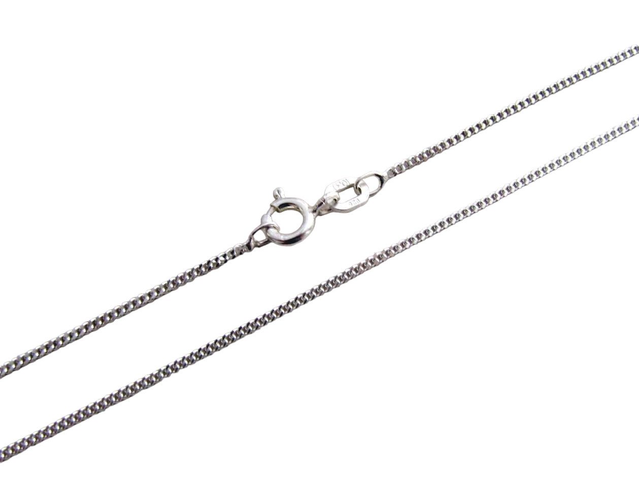 NICEANDnoble Kette mit Anhänger 925er Silber Kettenanhänger Fisch Ichtys an Panzerkette – Bild 3 von 4