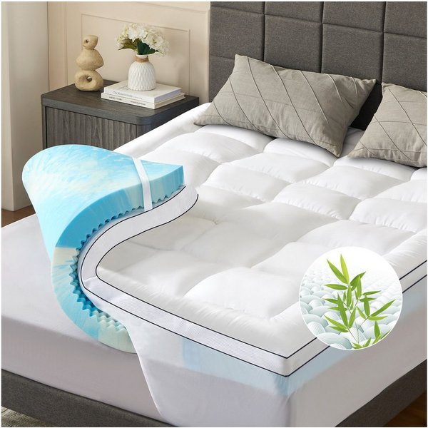 NicePlus, Topper Matratzentopper, Topper H2/H3, 10 cm hoch, Topper für Boxspringbett, ergonomisch, atmungsaktiv, Waschbar Bezug