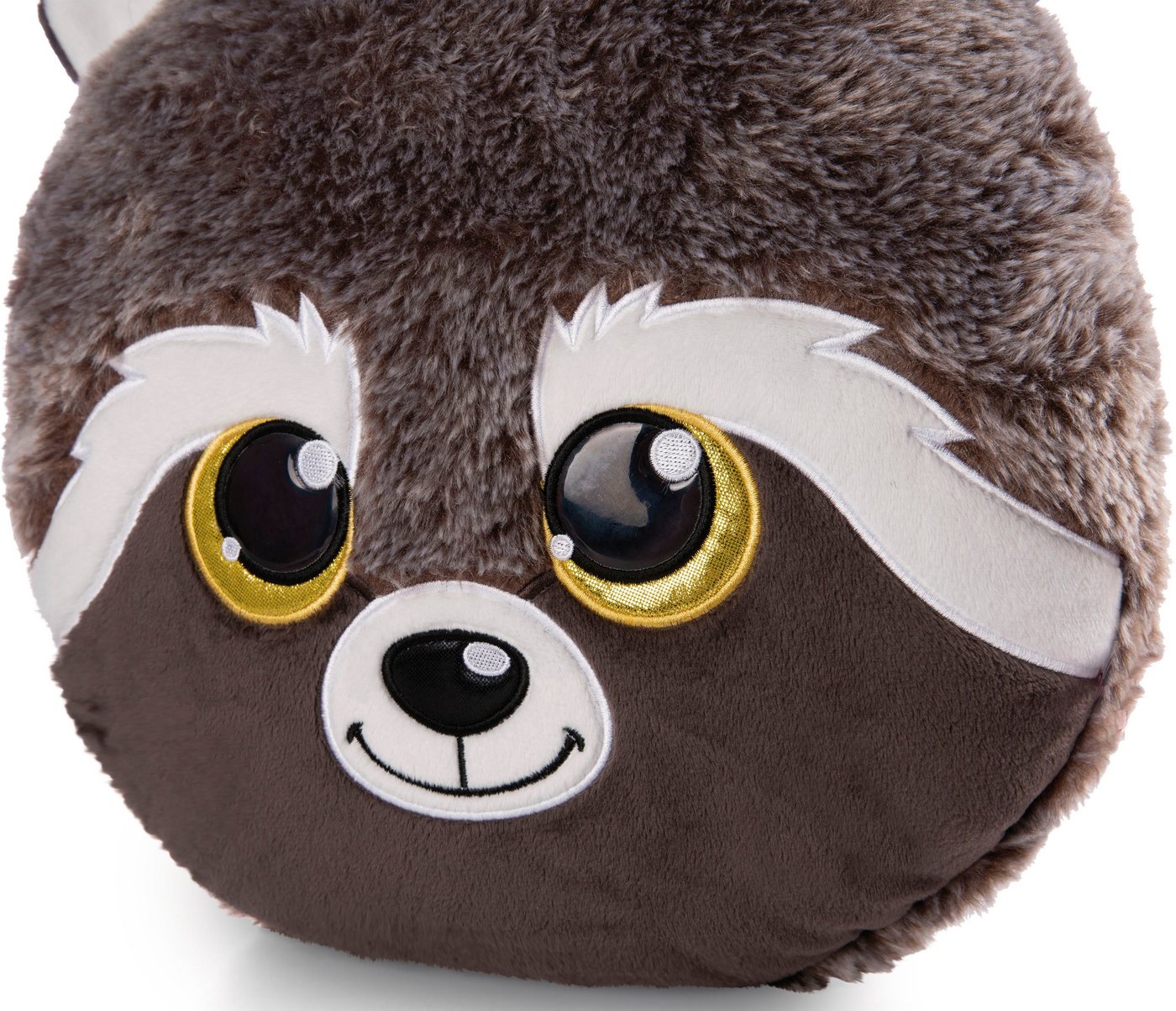 Nici Dekokissen Glubschis, Waschbär Clooney, 33 cm – Bild 3 von 3