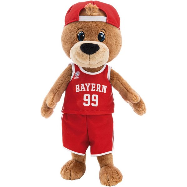 Nici Kuscheltier FC BAYERN MÜNCHEN, Bär Ben, 35cm schlenkernd, mit Trikot