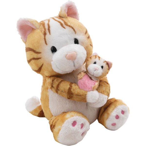 Nici Kuscheltier Little & Me, 20 cm mit Kind 6 cm, 2in1: Kuscheltier Mama mit Kuscheltier Baby