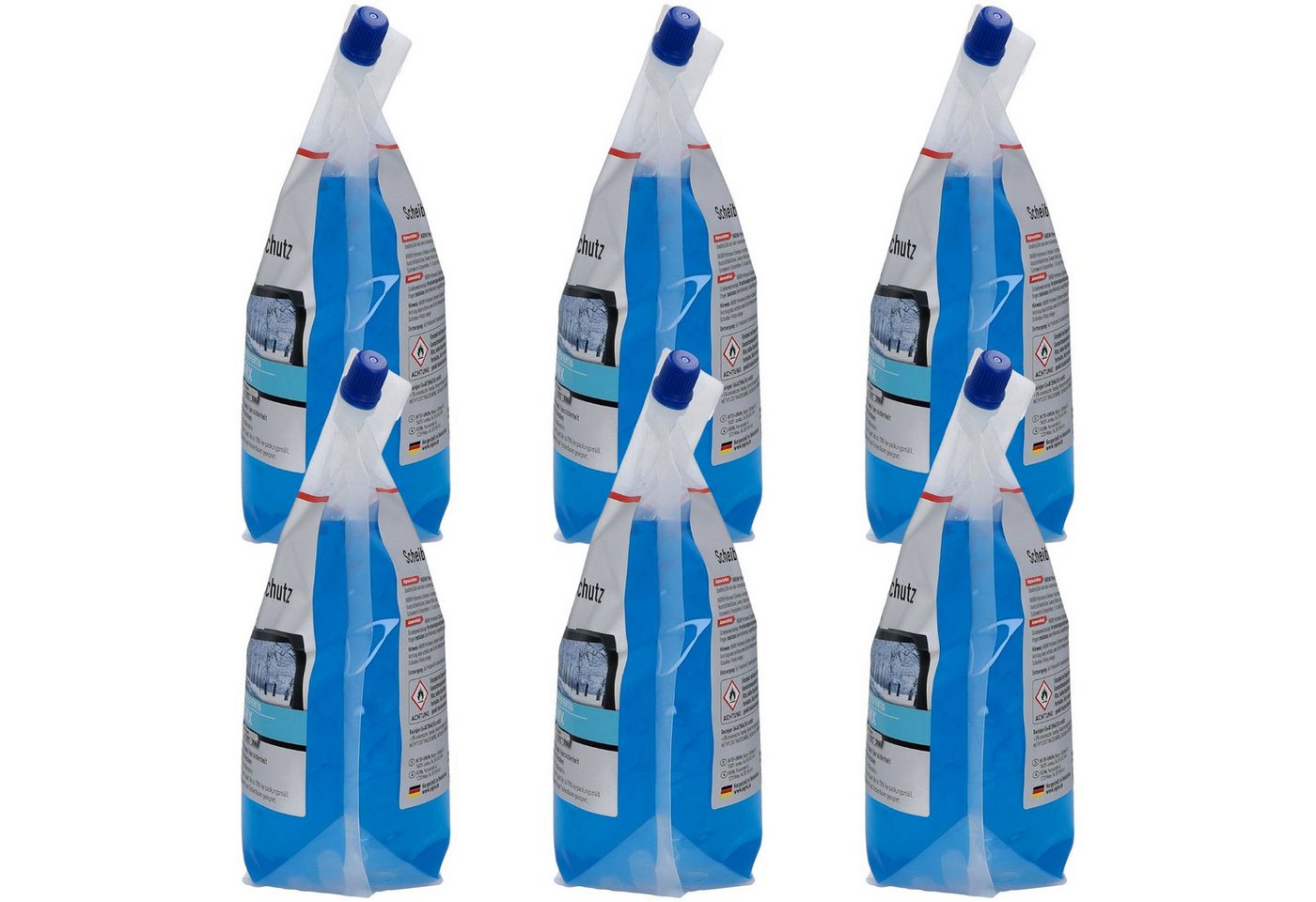 NIGRIN Scheibenfrostschutz Pack 6x 2L = 12L Scheiben-Frostschutz -22°C, bis -22 °C, 12 l, 6 St., Energizer Scheiben-Reiniger für Scheiben-Waschanlage Fertig-Mix – Bild 3 von 4