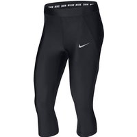 NIKE Damen Lauftights "Speed" Capri-Länge, Größe XS in Schwarz
